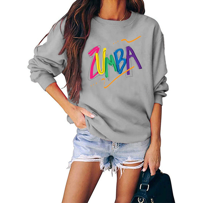 Damen Sweatshirt Modernes Zumba-Design Lässig Eveloria