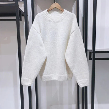 Damen Strickpullover mit Schriftzug Eveloria
