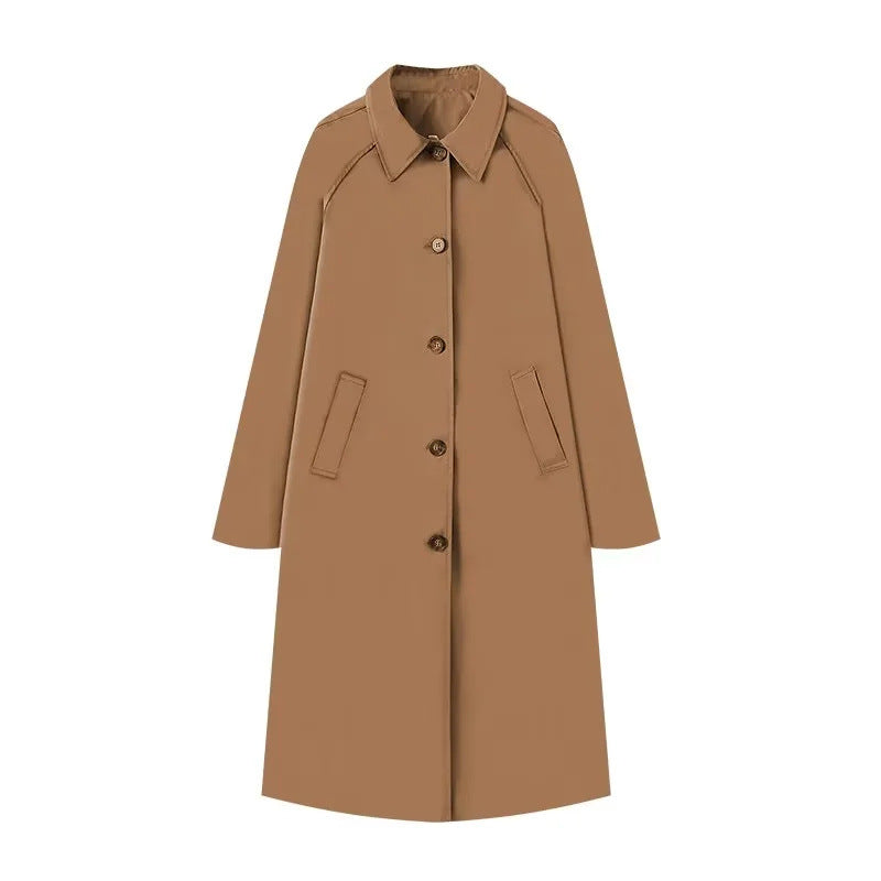Eveloria Damen Trenchcoat Gefüttert Karomuster