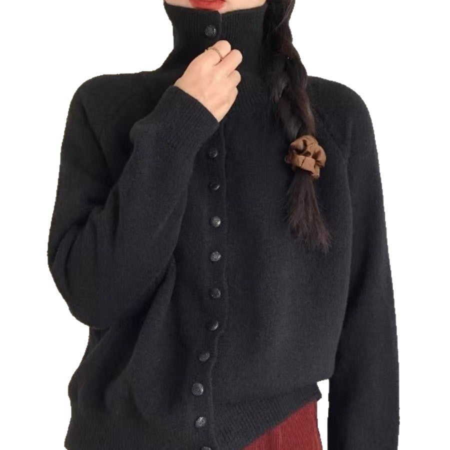 Damen Strickjacke mit Knöpfen Modisch Eveloria