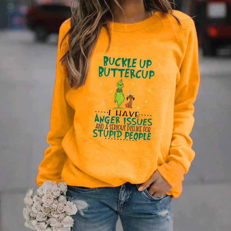Damen Sweatshirt Humorvolles Design Weich