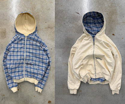 Damen Kapuzenjacke Streifen Doppelmaterial Eveloria