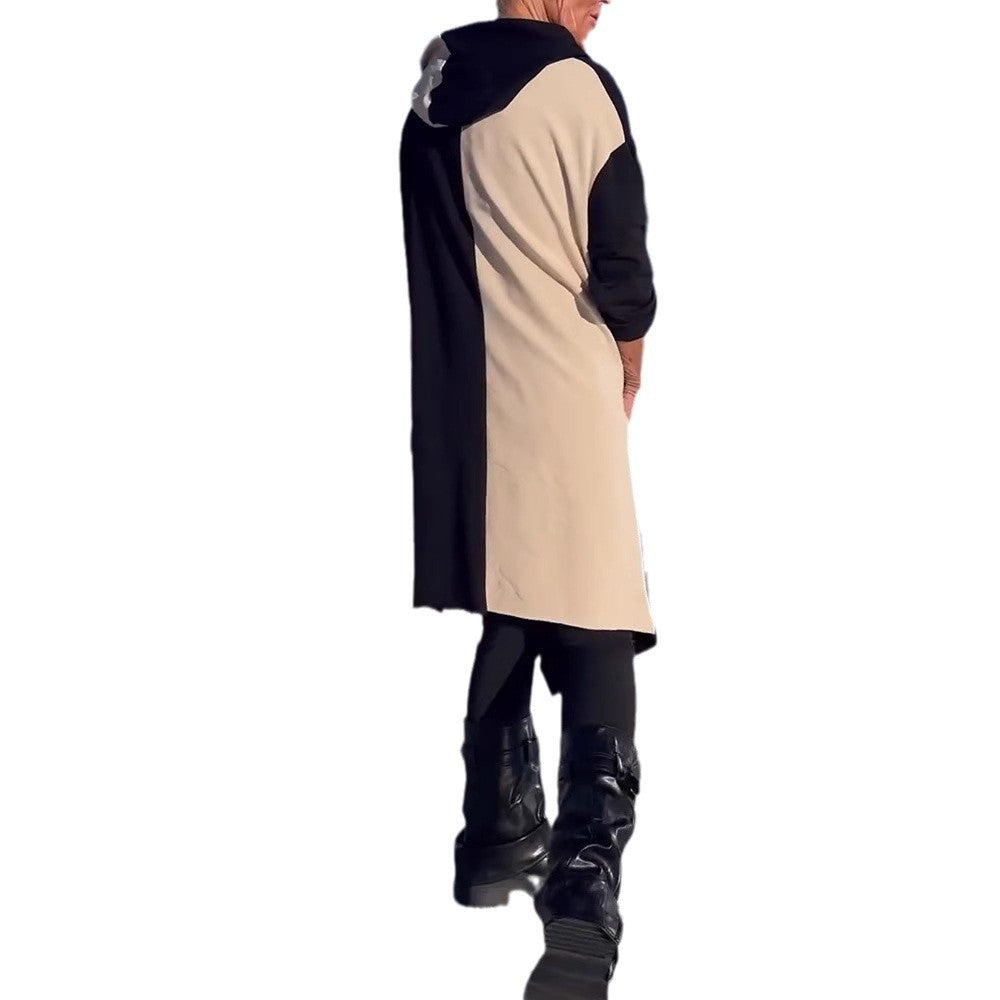 Damen Oversized Hoodie Kontrastfarben Eveloria