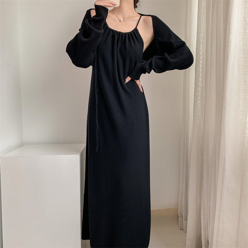Damen Maxikleid Verstellbare Träger Elegant Eveloria