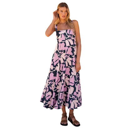 Damen Maxikleid Floralmuster Eveloria