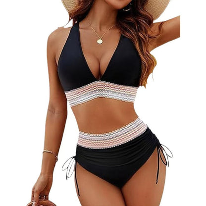 Damen Hochtaillierte Bikinis mit Modischen Details Eveloria