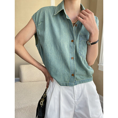 Damen Bluse Kurzarm Klassischer Hemdkragen Weiß