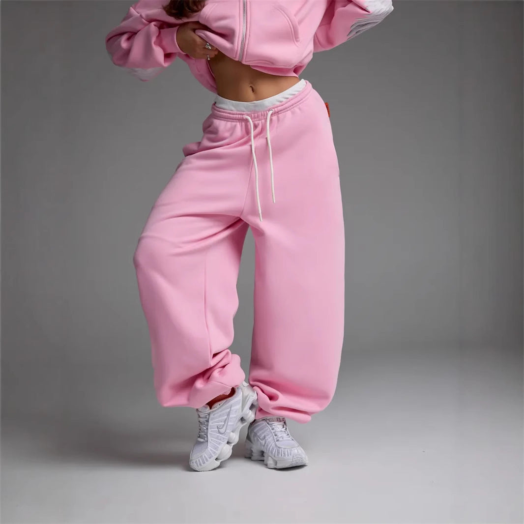 Damen Jogginghose Weite Passform Bequem Eveloria