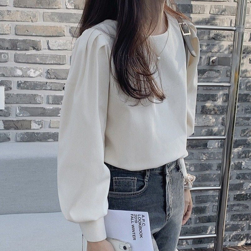 Damen Bluse Puffärmel Vielseitig
