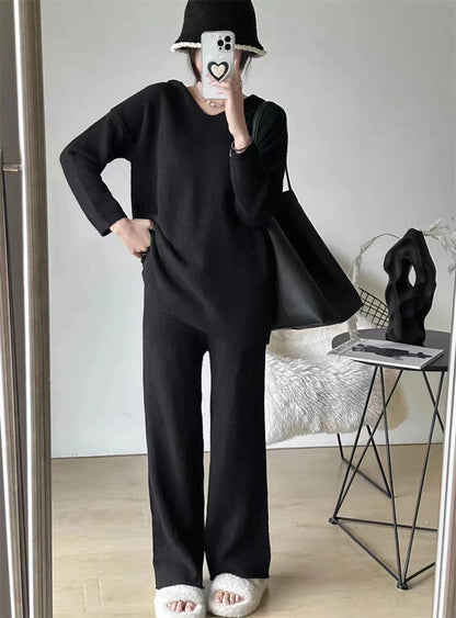 Damen Strickensemble Weites Design Kuschelig Elegantes Eveloria