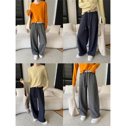 Damen Sweatpants Weites Modell Mit Taschen Bequem