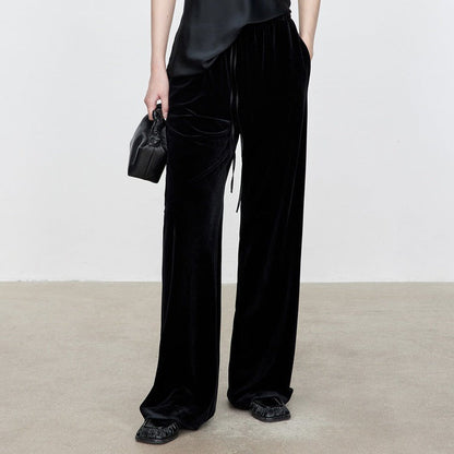 Damen Samt-Hose Bequem Eveloria