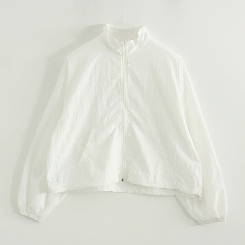 Damen Sportwindjacke mit Reißverschluss und hohem Kragen Eveloria