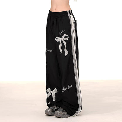 Damen Freizeithose Dekorativ Mit Schleifen Bequem