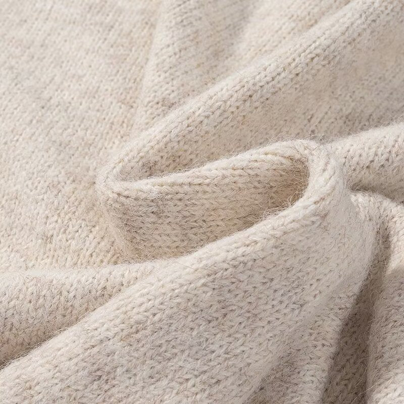 Damen Strickmantel Weich Soft Oversized Elegant Beige
