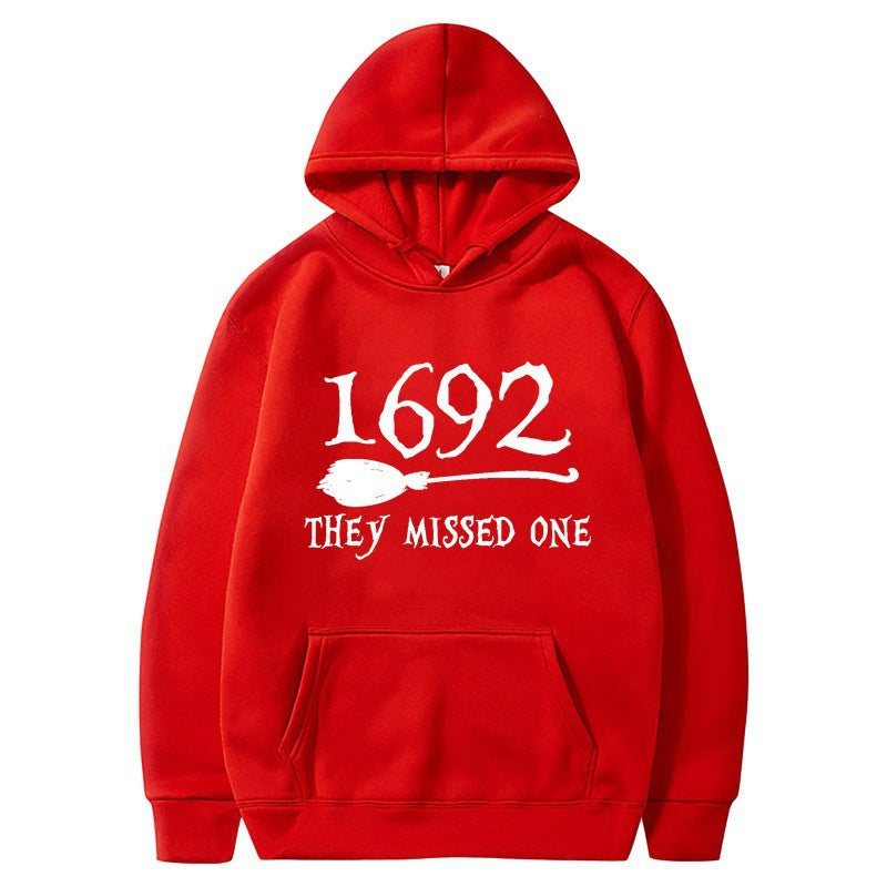 Damen Kapuzenpullover Halloween-Motiv locker Größe