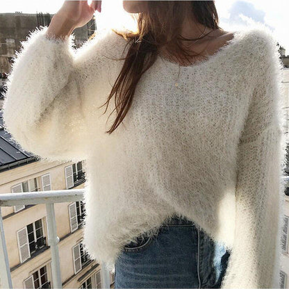 Damen Flauschpulli Eveloria Weich