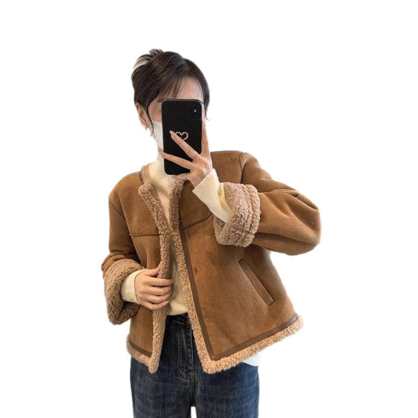 Damen Teddyjacke Hochwertige Innenfütterung Eveloria