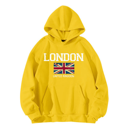 Damen Kapuzenpullover Urban Style Kängurutasche Gemütlich Grau