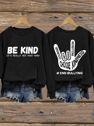 Damen Sweatshirt Positives Motiv Handbemalt Eveloria