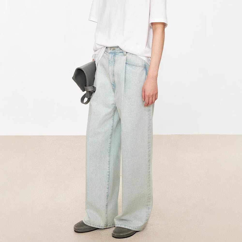 Damen Weite Mom Jeans Eveloria