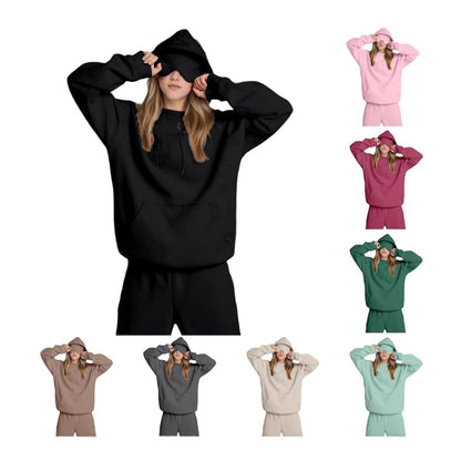 Damen Kapuzenpullover mit Schlafmaske Schwarz - Eveloria