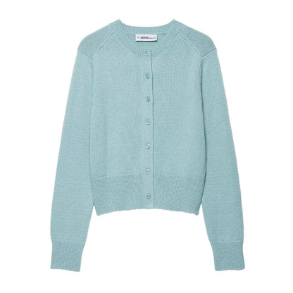 Damen Strickjacke Knopfverschluss Fein Eveloria - Eveloria