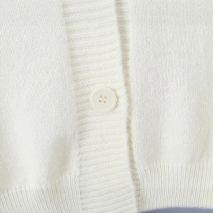 Damen Strickcardigan Bunt Blumenmuster