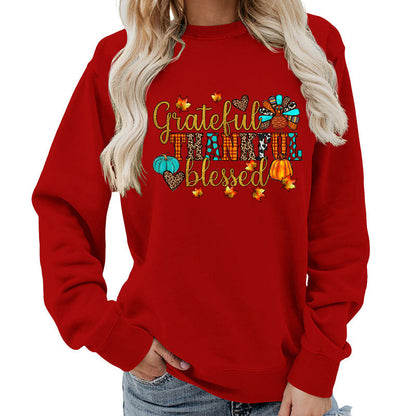 Damen Sweatshirt Herbstlich Dankeschön Motiv Eveloria