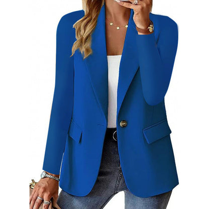 Damen Blazer Moderner Schnitt Elegante Knöpfe Eveloria