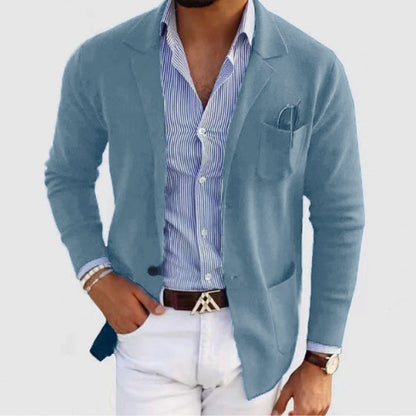 Herren Strickblazer Lässig Bequem Eveloria