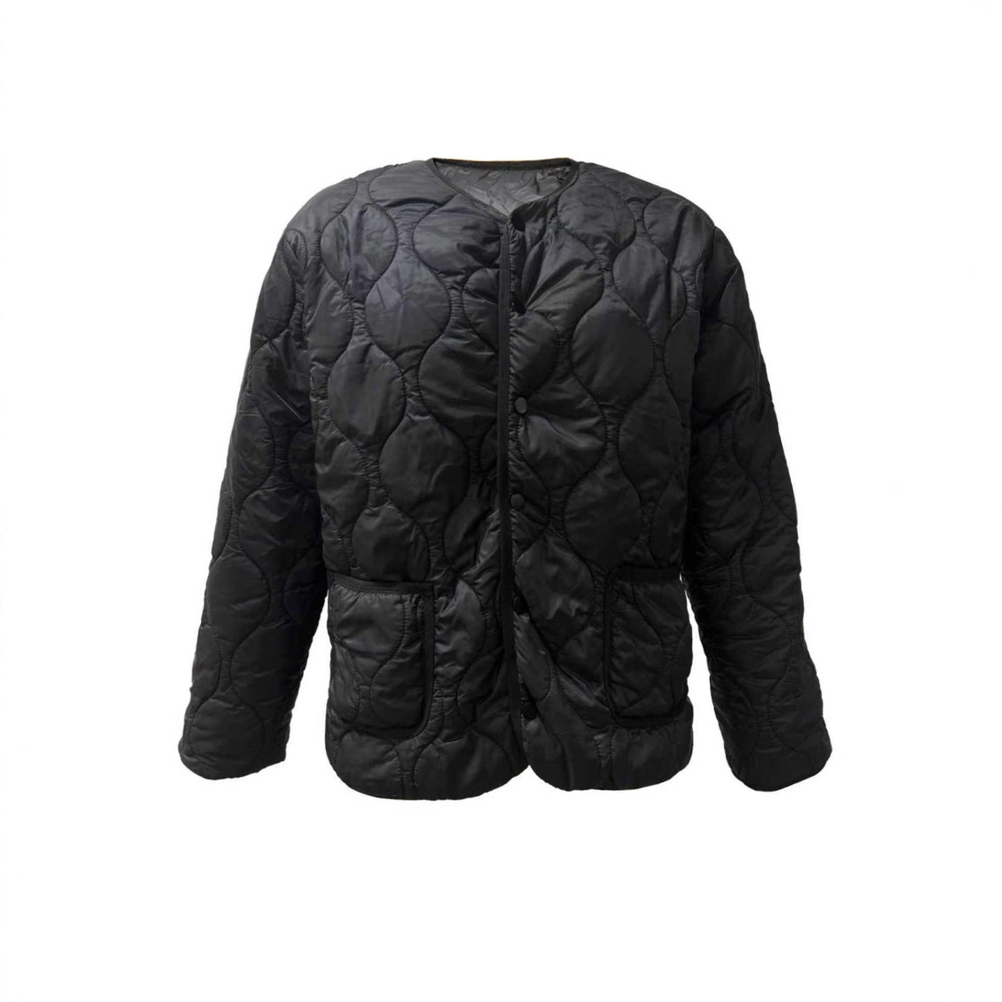 Damen Steppjacke Modern Praktische Taschen Eveloria