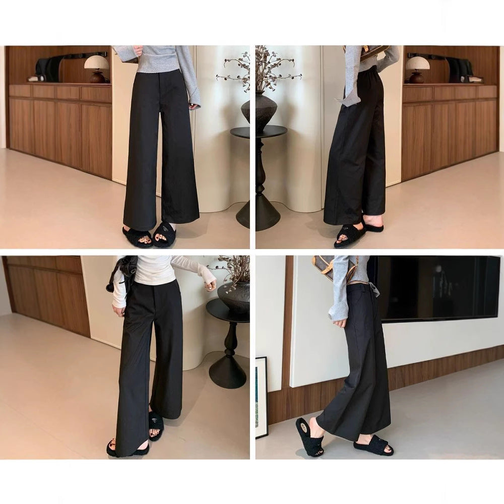 Damen High-Waist-Hose Weit Bein Eveloria