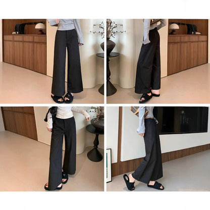 Damen High-Waist-Hose Weit Bein Eveloria