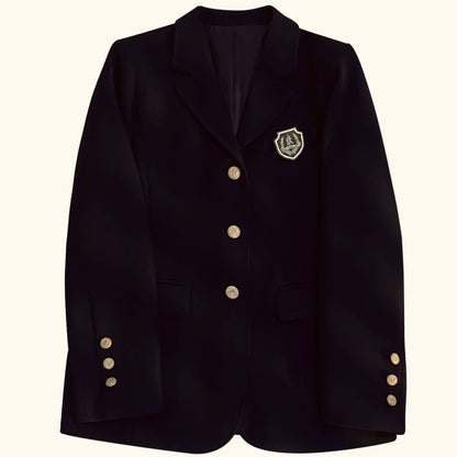 Damen Blazer Elegant Goldknöpfe Eveloria