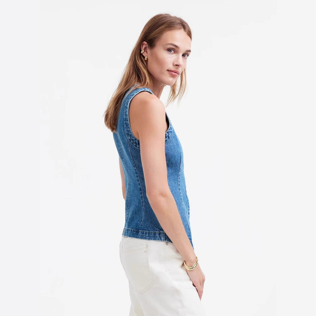 Damen Denimweste Eveloria
