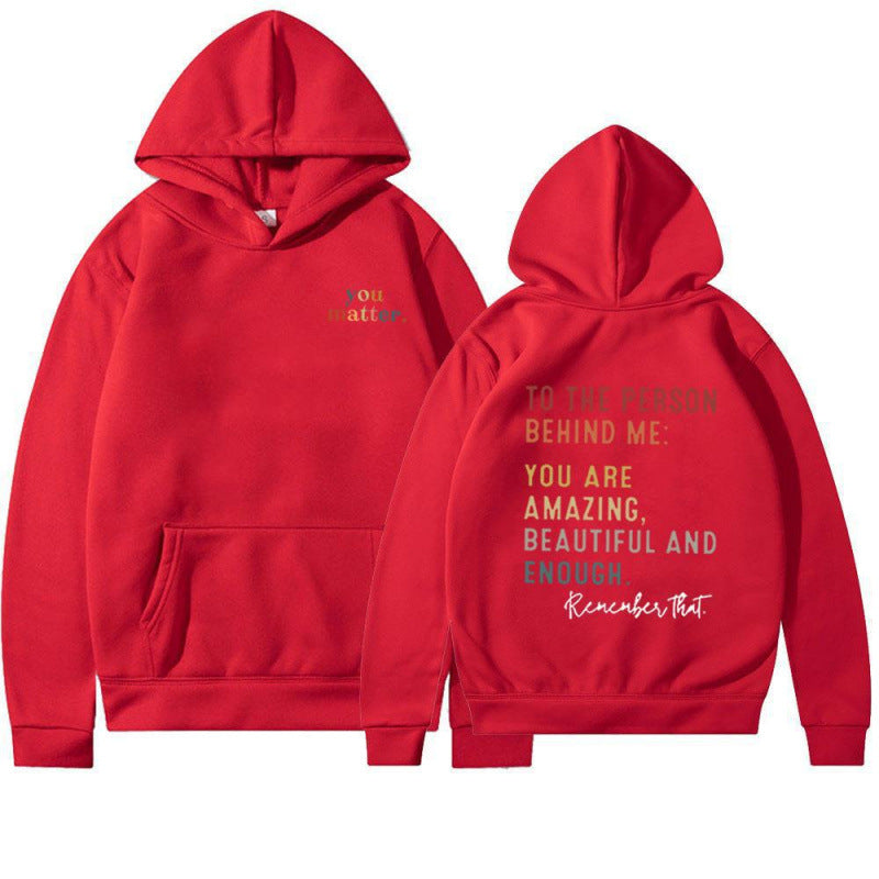 Damen Kapuzenpullover Motivierender Schriftzug Eveloria