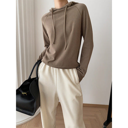 Damen Kapuzenpullover Lässig Elegant Baumwolle