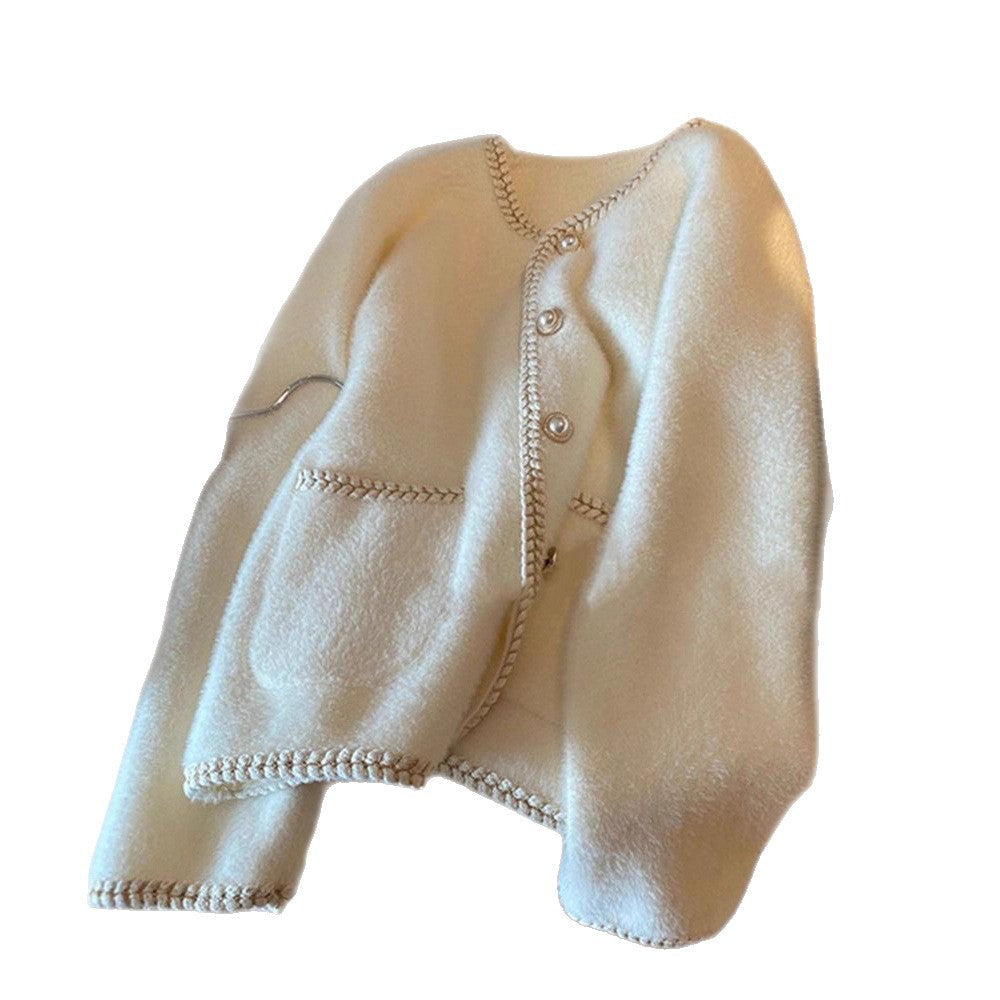 Damen Strickjacke Perlenverzierungen Eveloria