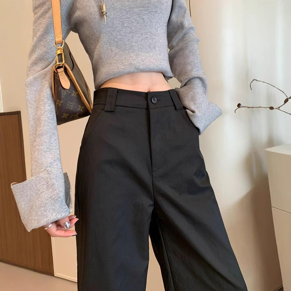 Damen High-Waist-Hose Weit Bein Eveloria