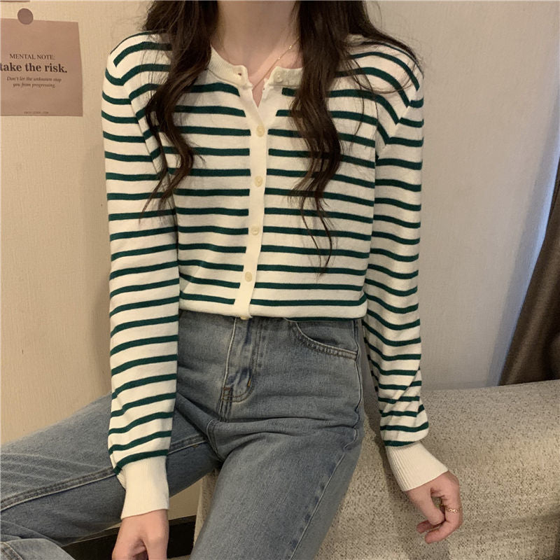 Damen Strickpullover Langärmlig Knopfverschluss Eveloria