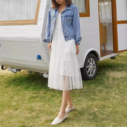 Damen Denimjacke mit Stickerei Eveloria