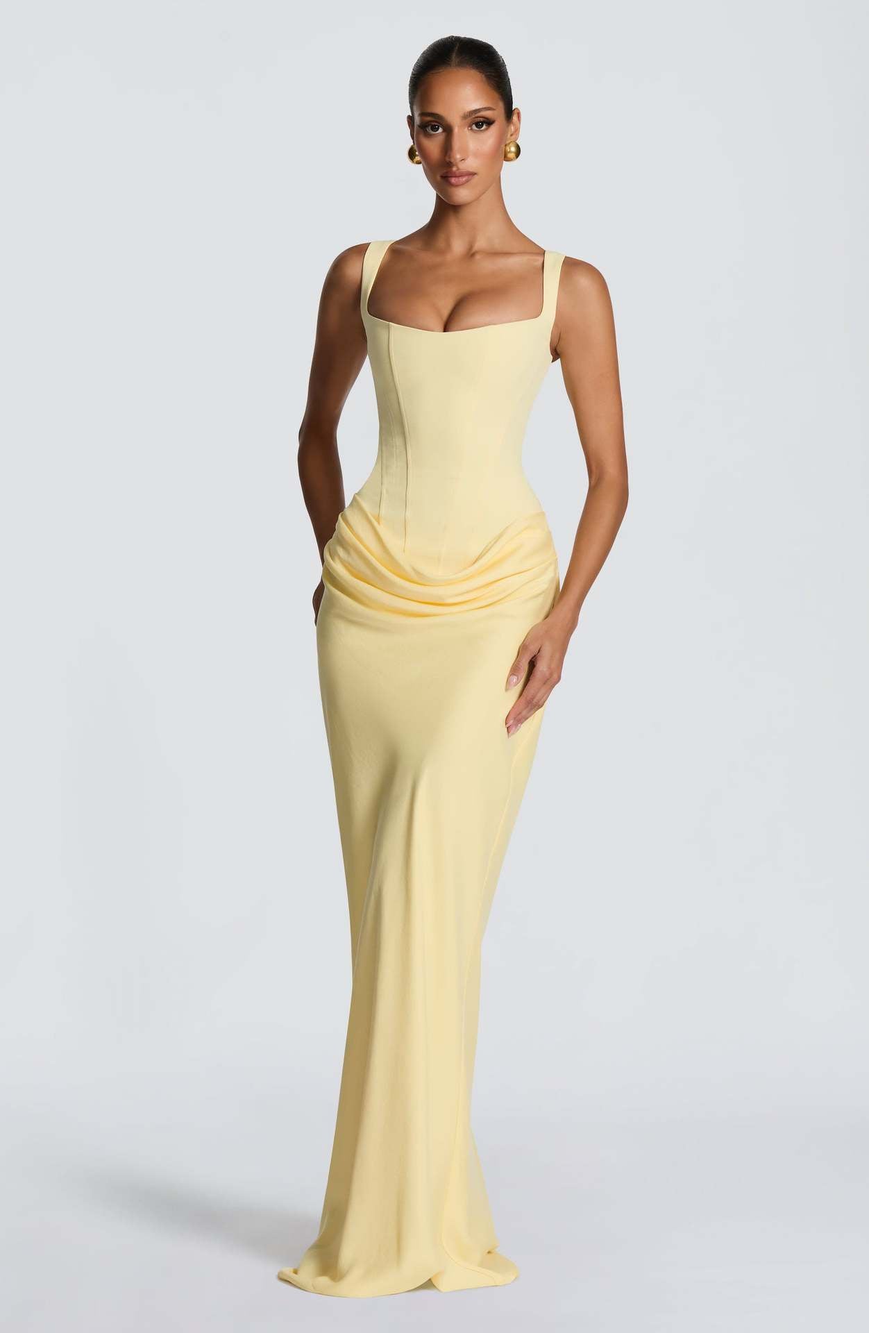 Damen Abendkleid Figurbetont Satin