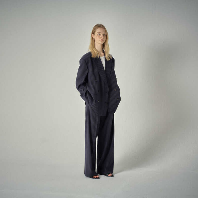 Damen Anzugblazer gestreift Eveloria