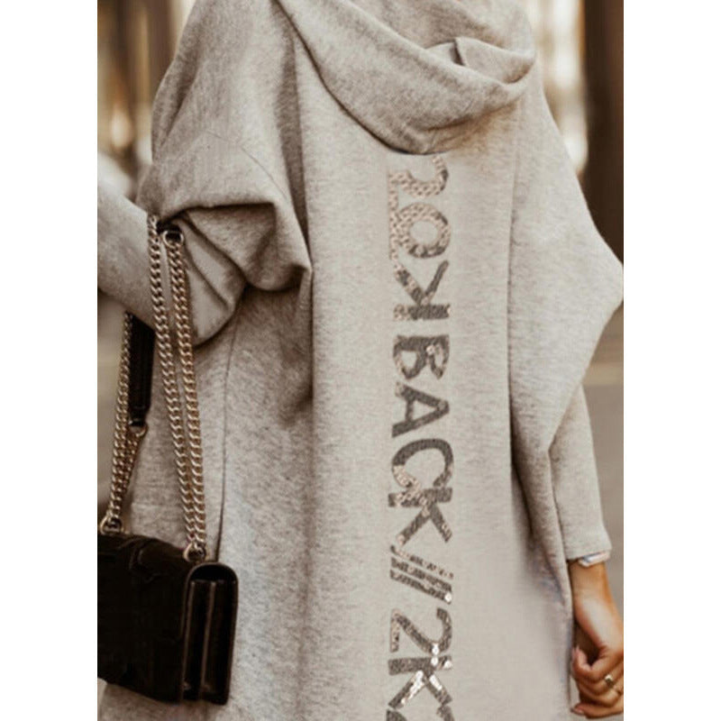 Damen Oversized Kapuzenjacke Lässig Eveloria