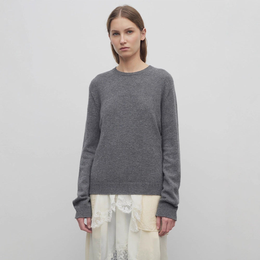 Damen Strickpullover Wolle Fein Eveloria - Eveloria