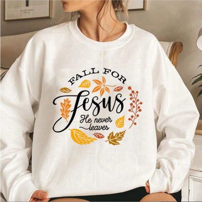 Damen Sweatshirt Weiches Innenfutter Botanisches Herbstmotiv Eveloria