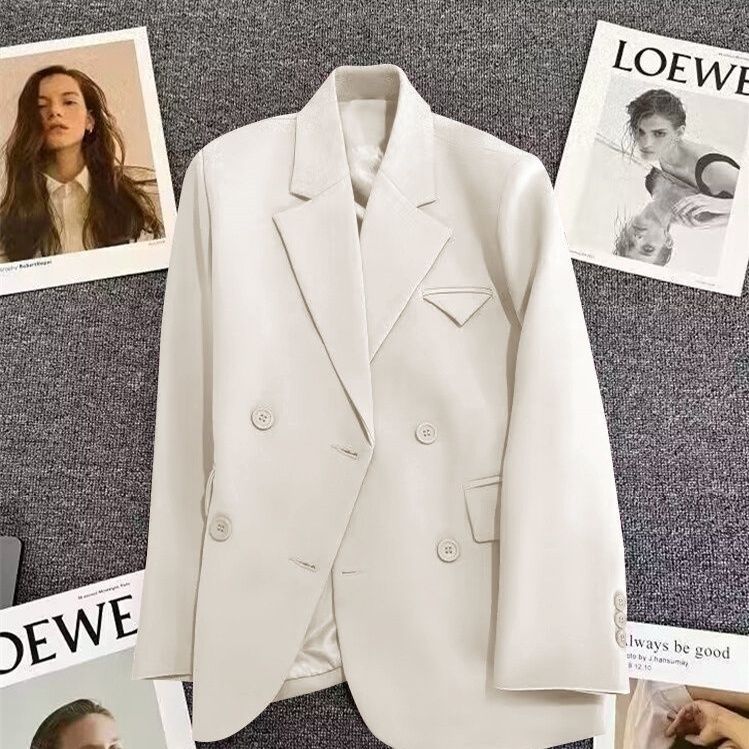 Damen Doppelreiher Blazer Tailliert Eveloria
