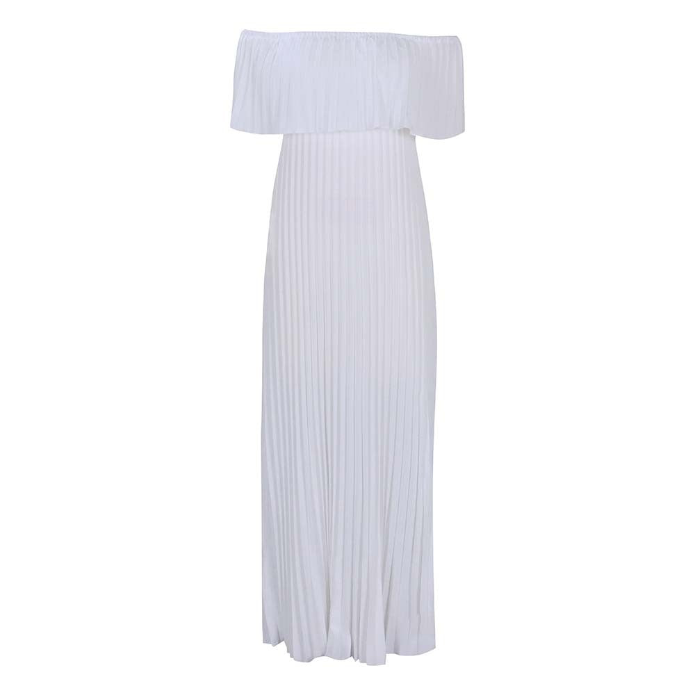 Damen Off-Shoulder Maxikleid Eveloria