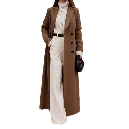 Damen Trenchcoat Leicht Tailliert Eveloria